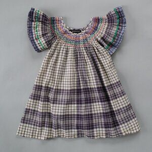 BONJOUR DIARY BUTTERFLY DRESS IN HANDKERCHIEF CHECK